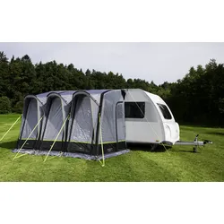 Berger Molina Air Deluxe II Aufblasbares Reisevorzelt für Wohnwagen, Anbauhöhe 240 - 255 cm
