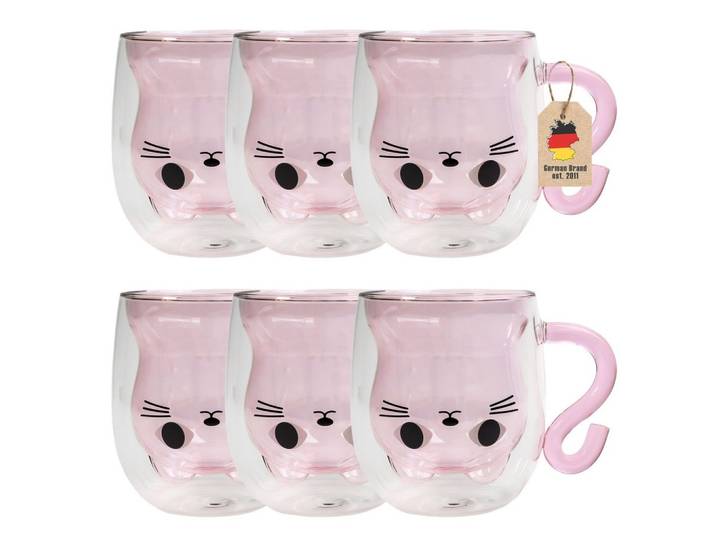 THERMO GLÄSER Design Katze 200ml (6-tlg.)