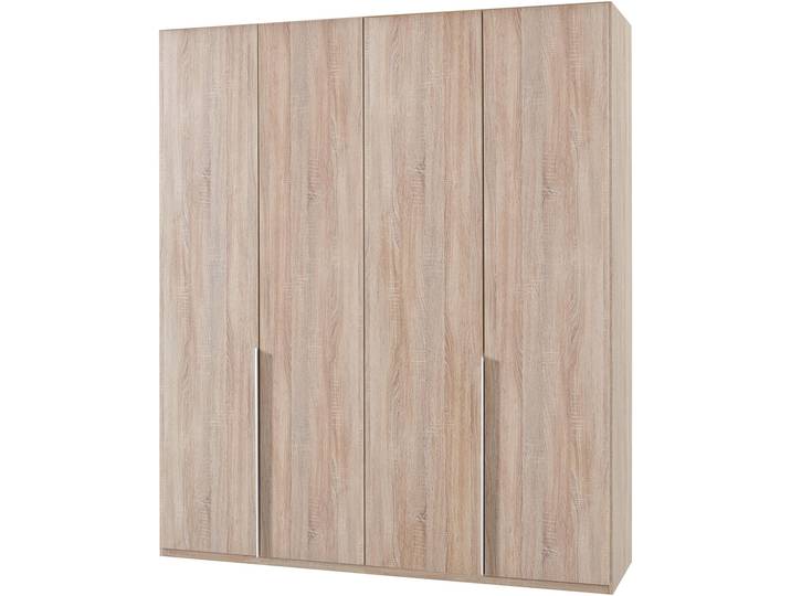 Kleiderschrank, Strukturfarben Hell, Braun, 180×236×58 cm, 4 Türen, Klassisch, Wimex