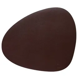 LINDDNA Tischset Serene L Curve Leder Braun (Large)