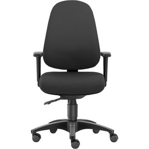 SITWELL-STEIFENSAND Bürostuhl Business Taxus, schwarz, Stoff, mit Armlehnen, belastbar bis 140 kg