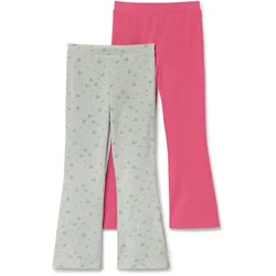Tchibo - 2 Kinder-Flared-Leggings - Baby - Gr. 86/92 - grau