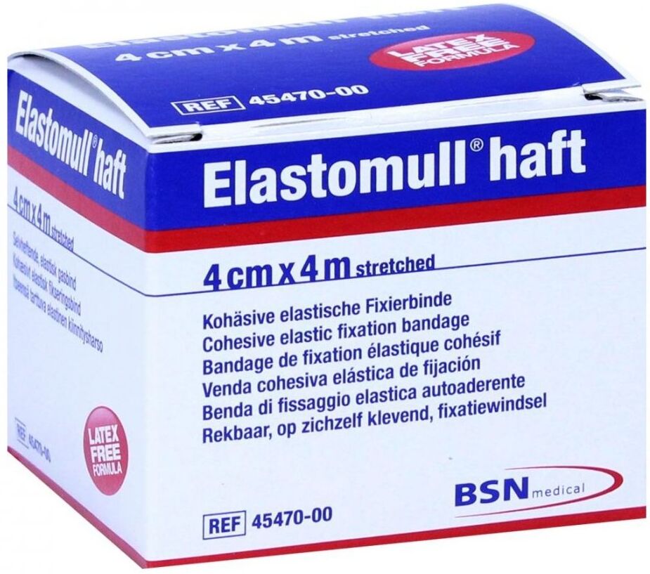 Elastomull haft 4 cmx4 m Fixierbinde