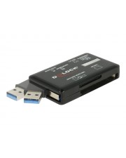 Delock SuperSpeed USB Card für CF SD Micro MS M2 xD Card-Reader CompactFlash Typ 1/CF+ Secure Digital xD-Picture (91758)