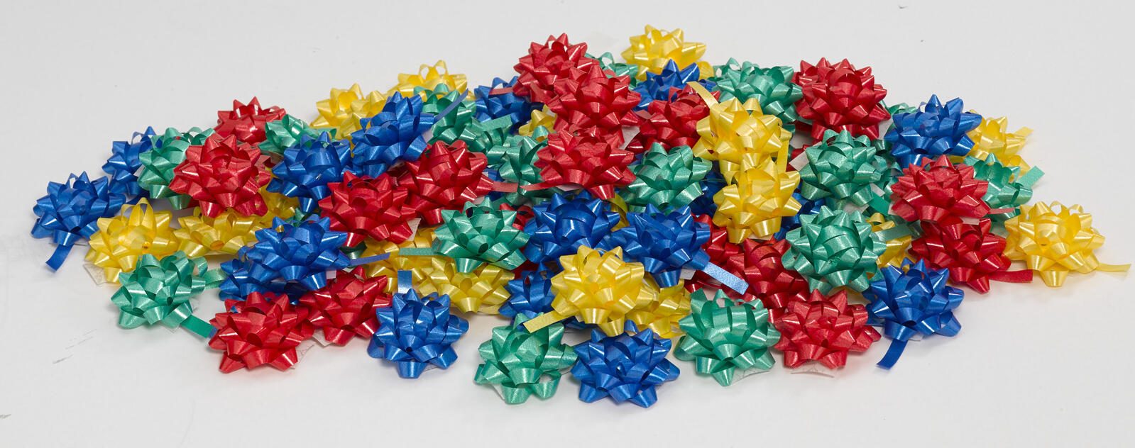 PRÄSENT Geschenk-Schleifen 5 mm x 0.95 m blau/rot/gelb/grün/pink/orange 78715-099