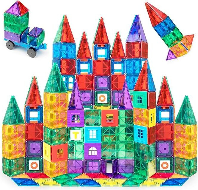 Playmags magnetisch constructiespeelgoed, 150-delig