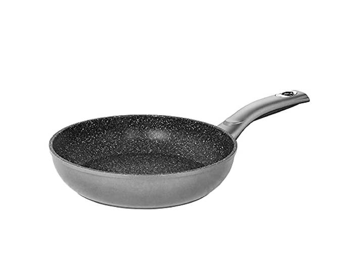 STONELINE Gourmundo Made in Germany Schmorpfanne 28 cm, hoher Rand, Induktion, hohe Pfanne für öl- und fettfreies Braten, antihaft beschichtet mit echten Steinpartikeln