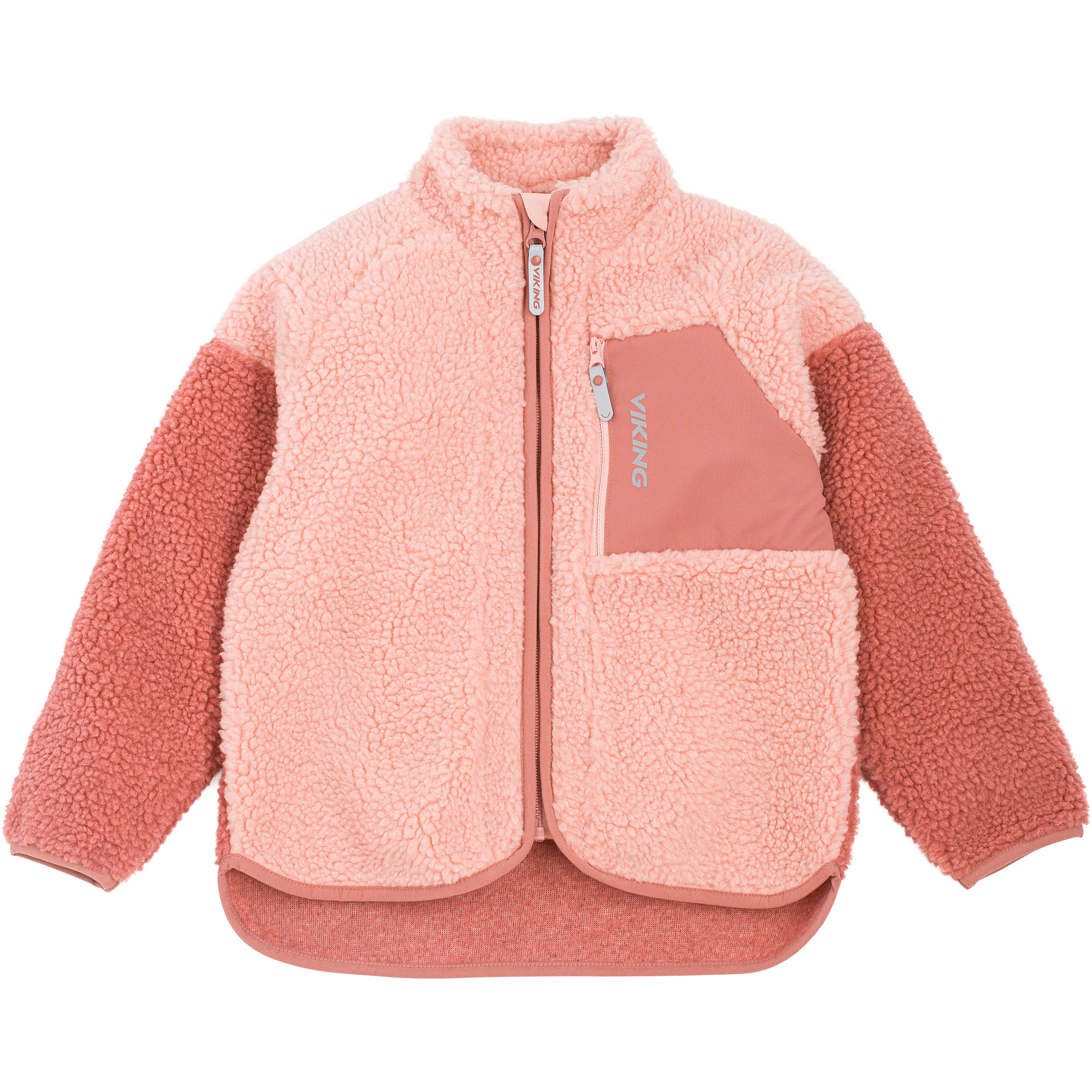 Viking Playtime Pile Kinder Fleecejacke rosa Größe 140 Lifestyle Elastisch