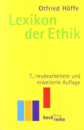 Otfried Höffe - Lexikon der Ethik - Preis vom 19.10.2026 19:33:35 h