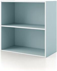 Denhour DH BASIC Modern Stackable Storage Organizer Bookcase with Doors