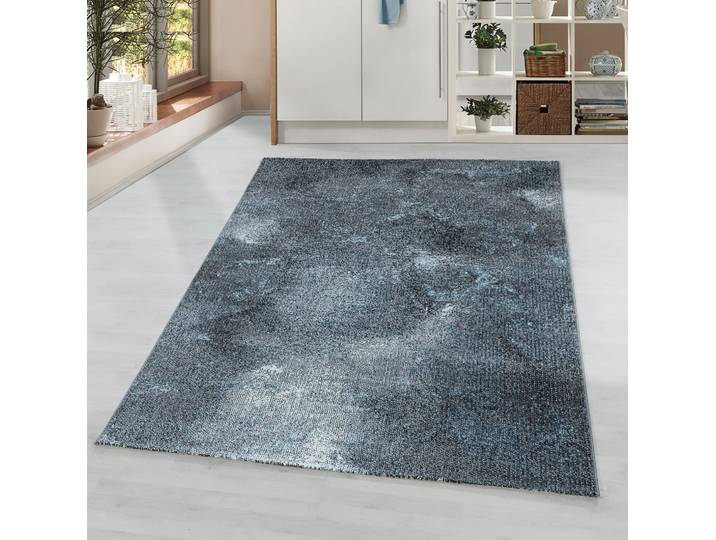 Teppich AYYILDIZ TEPPICHE OTTAWA 4203 , blau, B:80cm H:8mm L:150cm, Polypropylen (PP), Teppiche, Teppich, Wohnzimmer