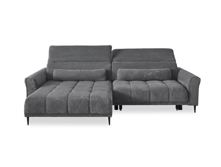 Ecksofa RAY 179 x 277 Cord dunkelgrau