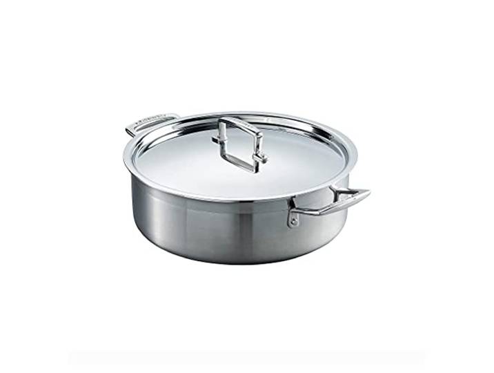 LE CREUSET Sauteuse aus 3-ply Edelstahl, Ø 28 cm, 96100928000000