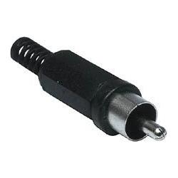 Blow Cinch-Stecker (Cinch) schwarz HQ - 100 Stk (Winkeladapter) (1042)