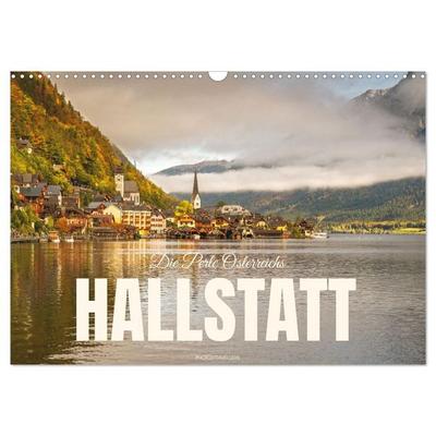 Hallstatt - Die Perle Österreichs (Wandkalender 2027 DIN A3 quer), CALVENDO Monatskalender