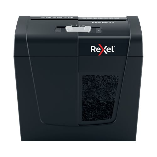 Rexel Secure X6 Aktenvernichter Kreuzschreddern 70 dB Schwarz