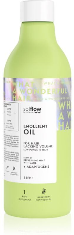 so!flow Low Porosity Hair Emollient Oil huile régénérante cheveux 150 ml