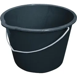 Baueimer Fassungsvermögen: 12 Liter (10 Stück, schwarz, mit Tülle)