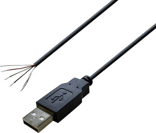 TRU Components USB A Stecker 2.0 mit offenem Kabelende USB A Stecker 2.0 1582621 Inhalt