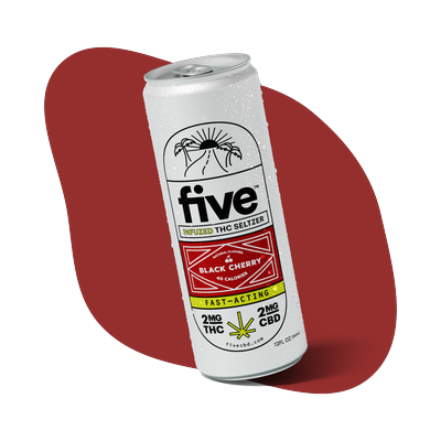 fast-acting 2mg thc seltzers | black cherry