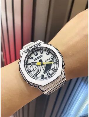 GlowBake Comic Sport Unisex LED Watch, Dual Display Digital Analog Timepiece, Automatic Hand Lift Light Wrist Watch For Men Women 1
