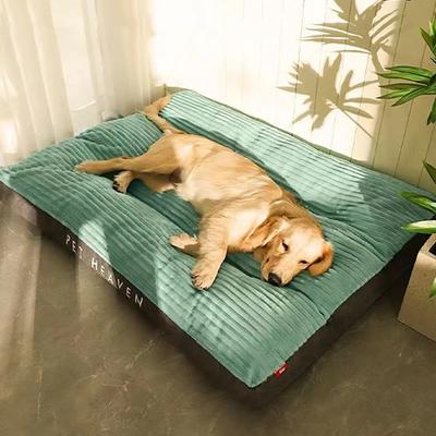 Combo Retail Shop Corduroy Dog Bed, Winter Warm Pet Sleeping Mat, Soft Pet Mat For Dogs, Detachable Washable Puppy Bed grey 60x47x7cm