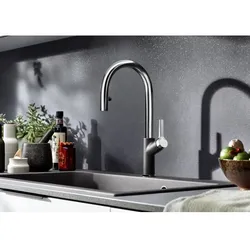 Blanco CARENA-S Vario Küchenarmatur 526172 SILGRANIT-Look silgranitschwarz/chrom