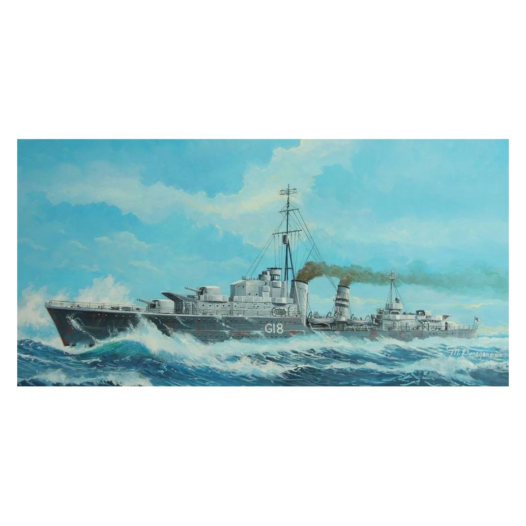 Trumpeter Tribal-class destroyer HMS Zulu (F18)'41 (05758)