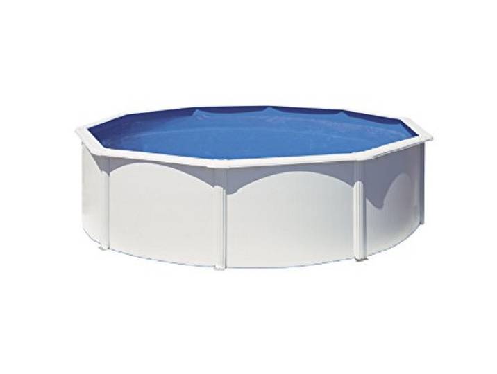 Gre Rundes Stahlpool Fidji Blanco mit Sandfilter 460x120 cm