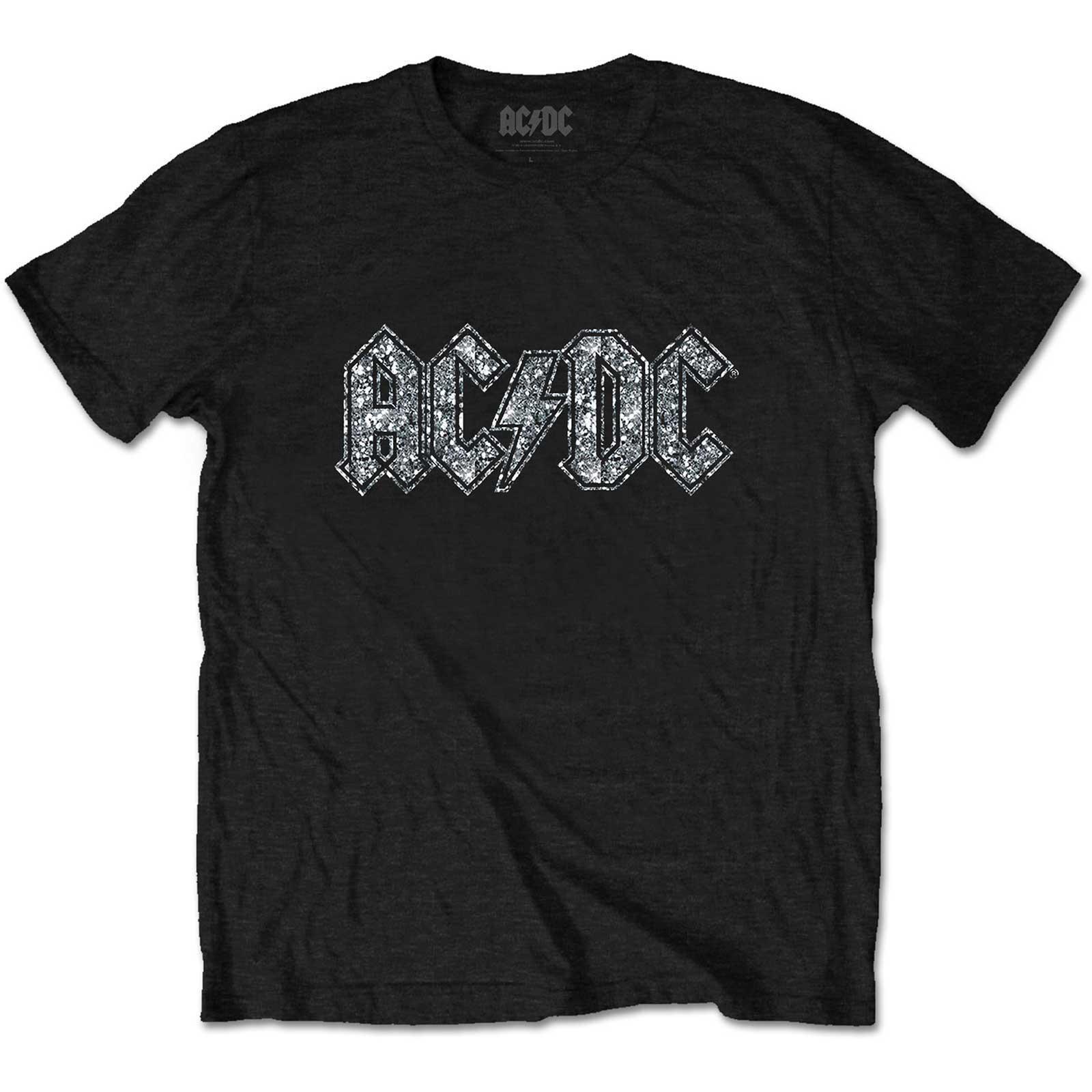 AC/DC Kinderen/Kinderen Diamante Logo T-Shirt (Zwart)