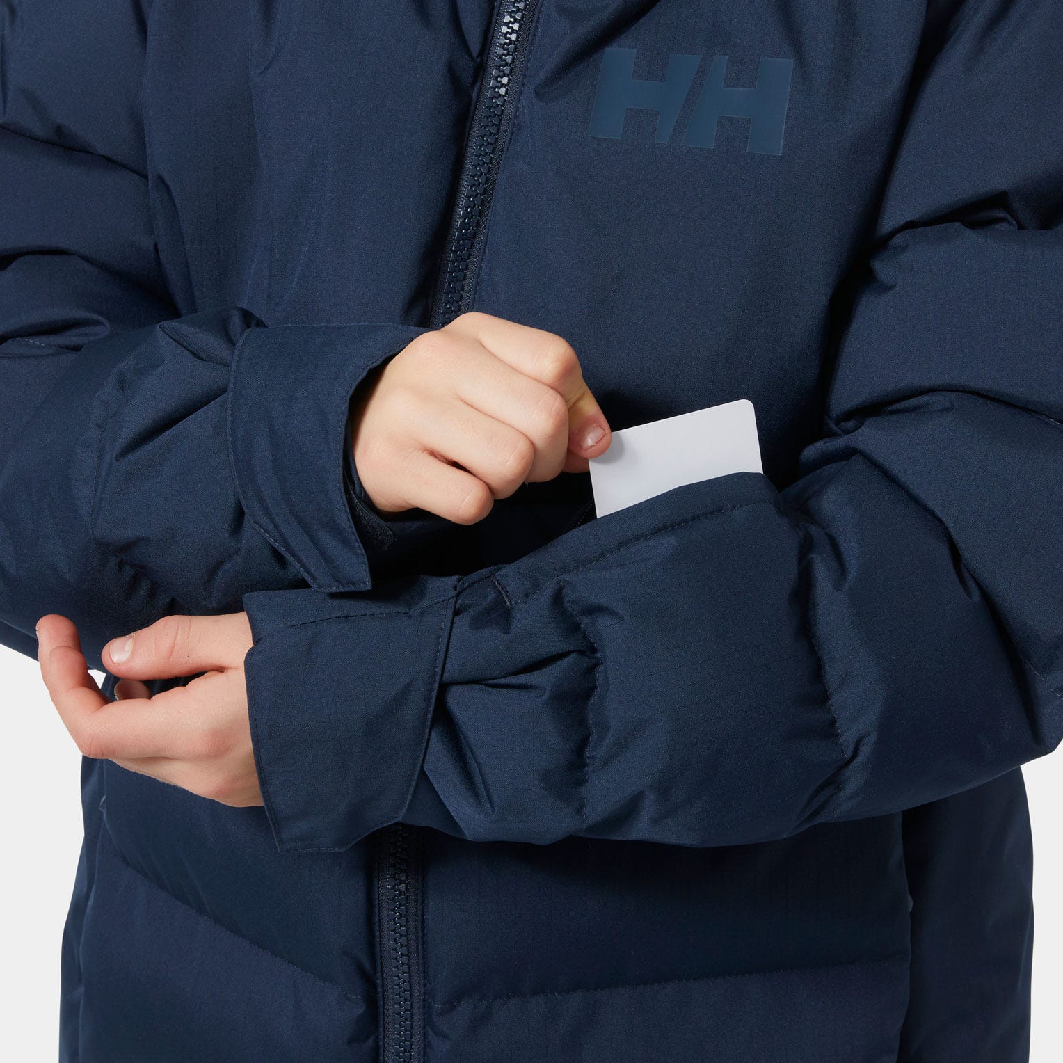 Helly Hansen Juniors' Kvitfjell Race Puffy Ski Jacket - Blue - 10
