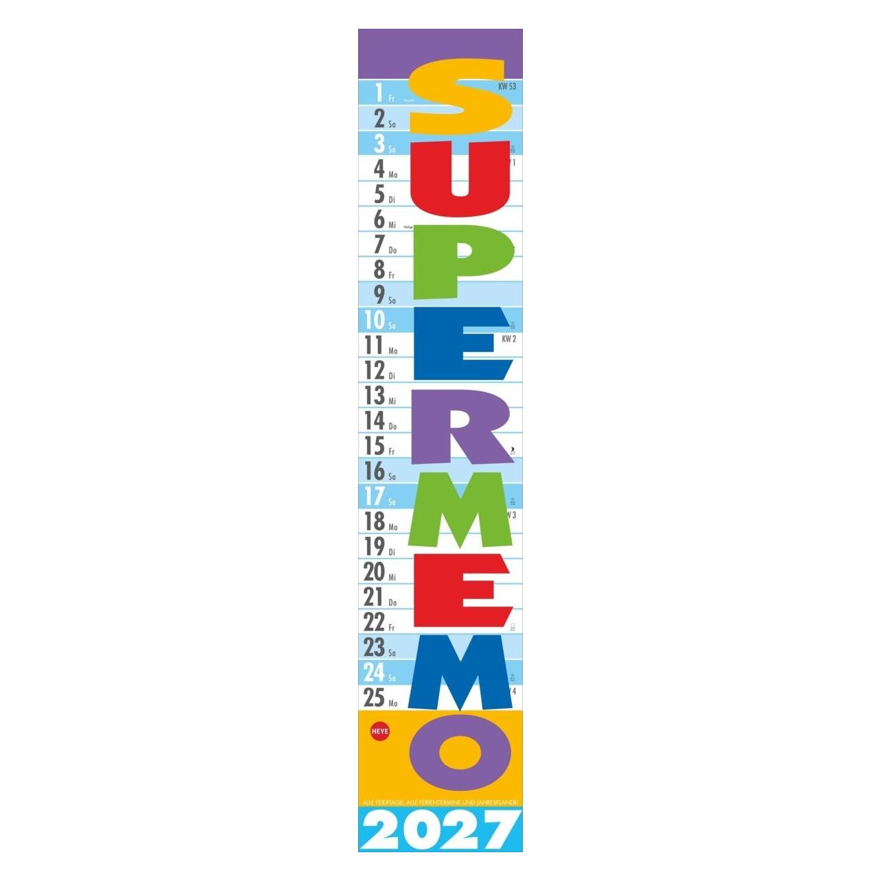 Athesia Supermemo Kalender 2027 (A2) (1587)