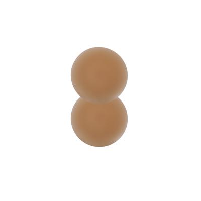 Klebe-BH MAGIC BODYFASHION "Magic Nipples", Damen, Gr. L/XL, N-Gr, beige (caramel), Obermaterial: 100% Polyurethan, BHs Klebe-BH, Mehrfach verwendbar