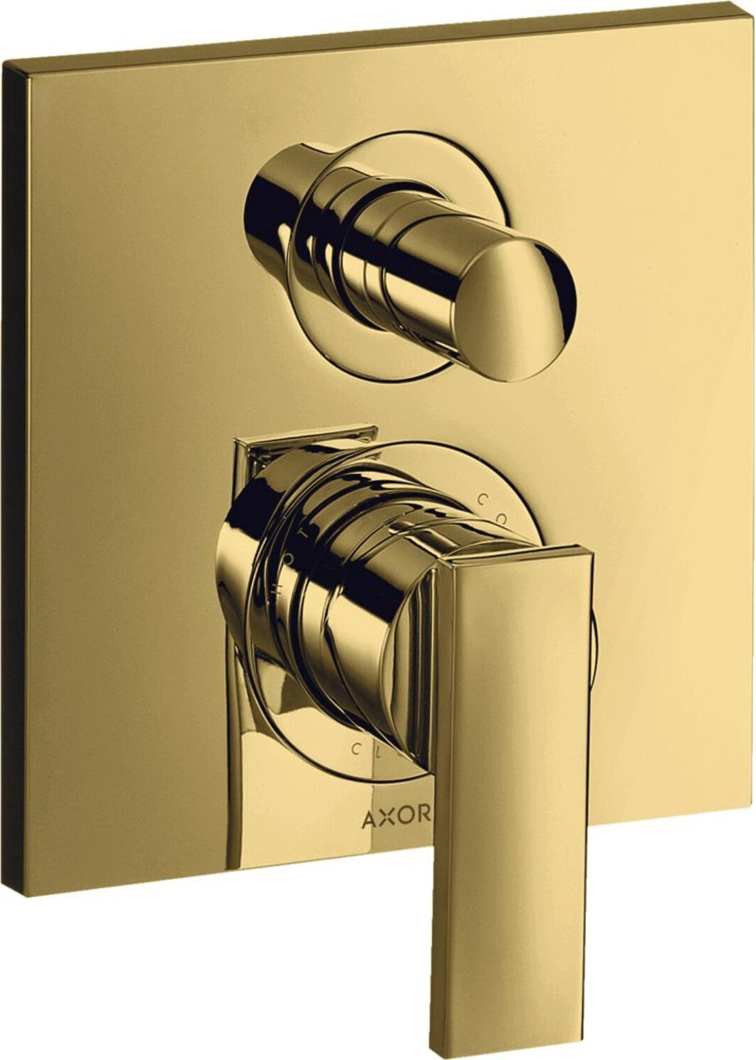 hansgrohe Fertigmontageset Axor Citterio UP-Wannen-Einhebelmischer, m Hebel, pol. gold optic