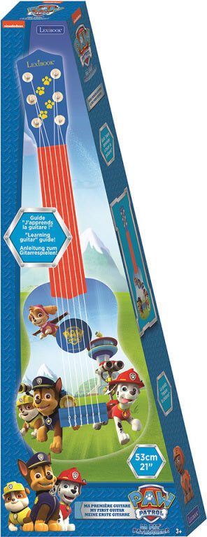 Lexibook PAW Patrol My First Guitar 53cm for Kids, Ages 3-8, Red and Blue
