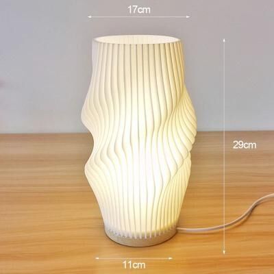 Uplifted Goods Elegant Pleated Desk Lamp For Cozy Atmosphere d uk Plug