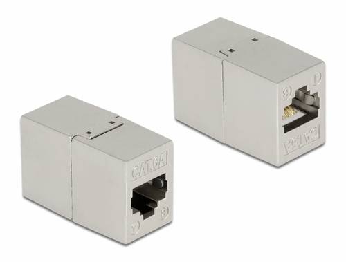 Delock RJ45 Netzwerk Adapter Grau