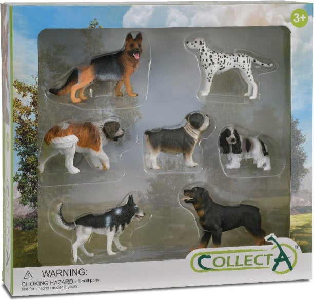 Collecta Set van 7 puppyfiguren