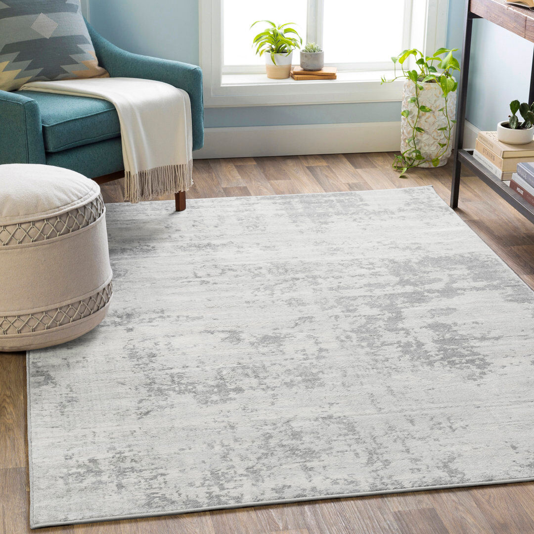 Mistana Abstract Area Rug Ivory;Gray Rectangle 160 x 220 cm