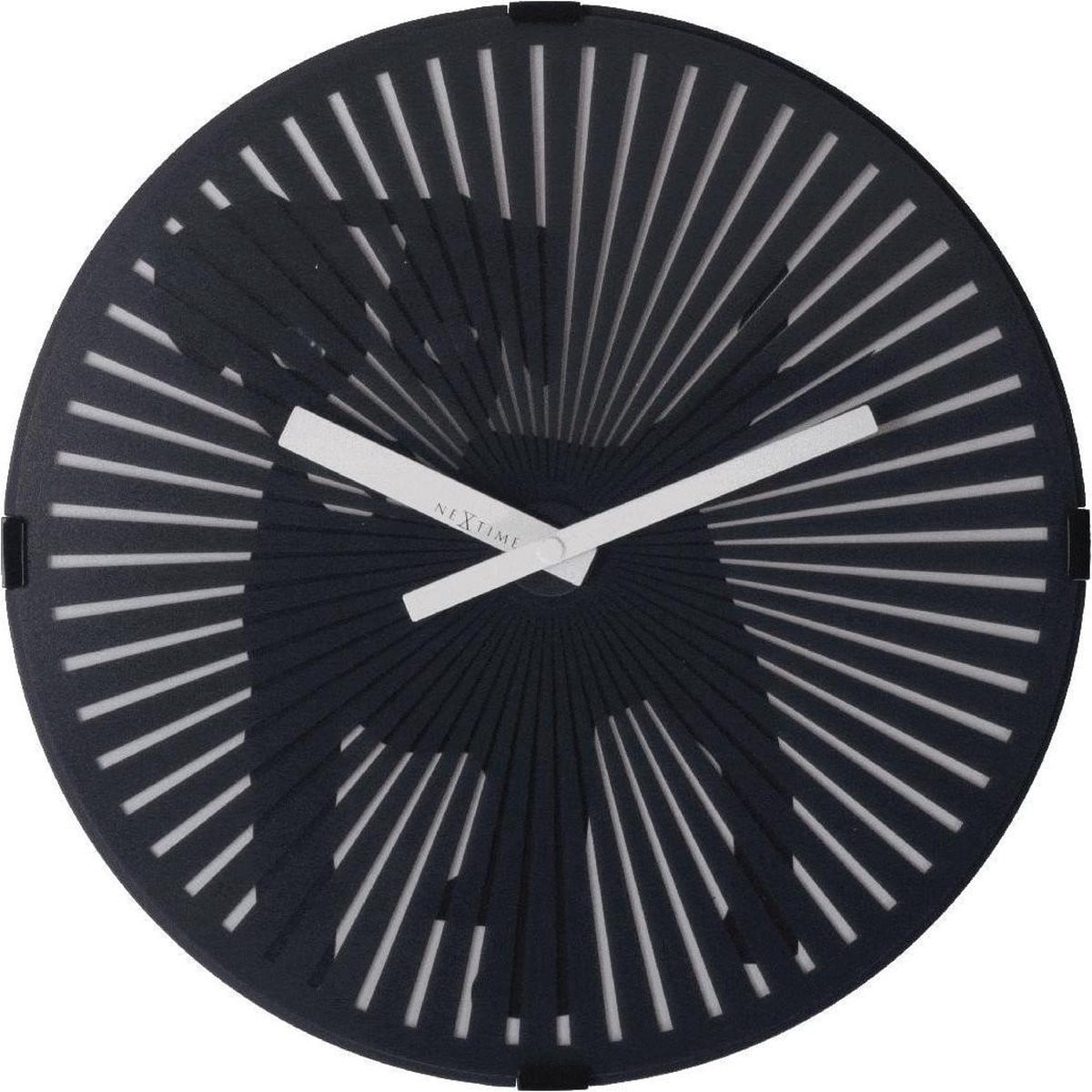 NeXtime Wandklok Dog - Zwart - 30 cm