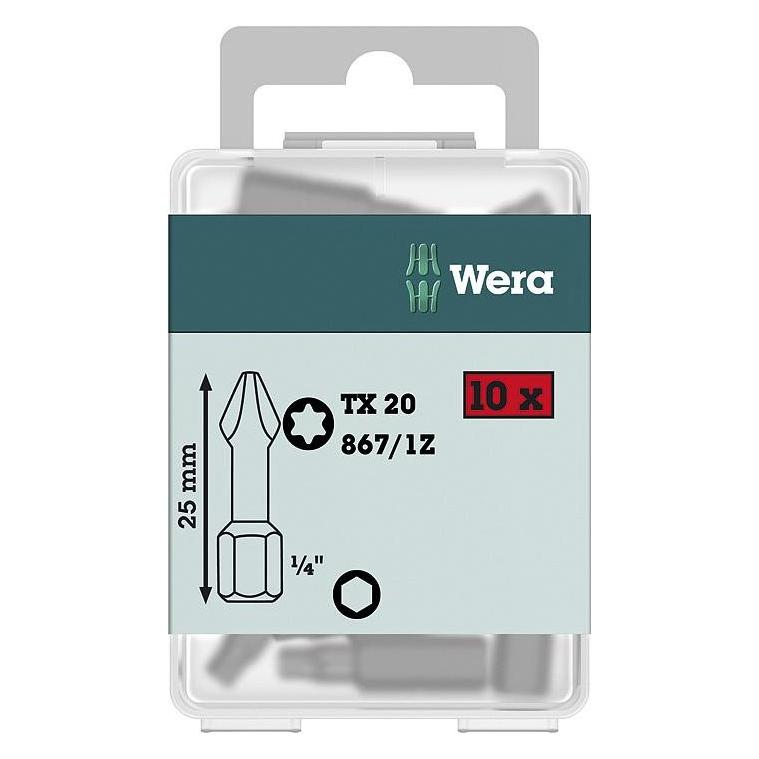 Wera 867/1 Z TX 10 x 25 mm DIY-Box (1=10) (05072406001)