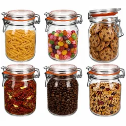 6er Set Odin Einmachglas 1L Bügelverschluss Vorratsglas luftdicht Bügelglas