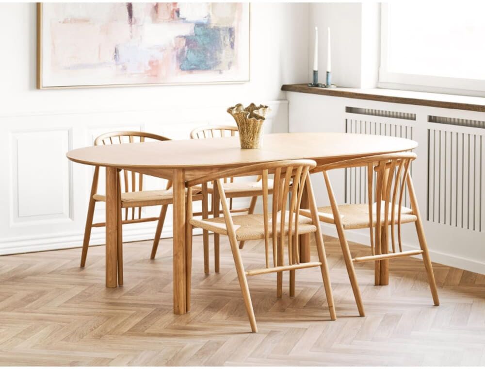 Moloo Table repas 200 à 300 cm marron Marron 200x75x100cm