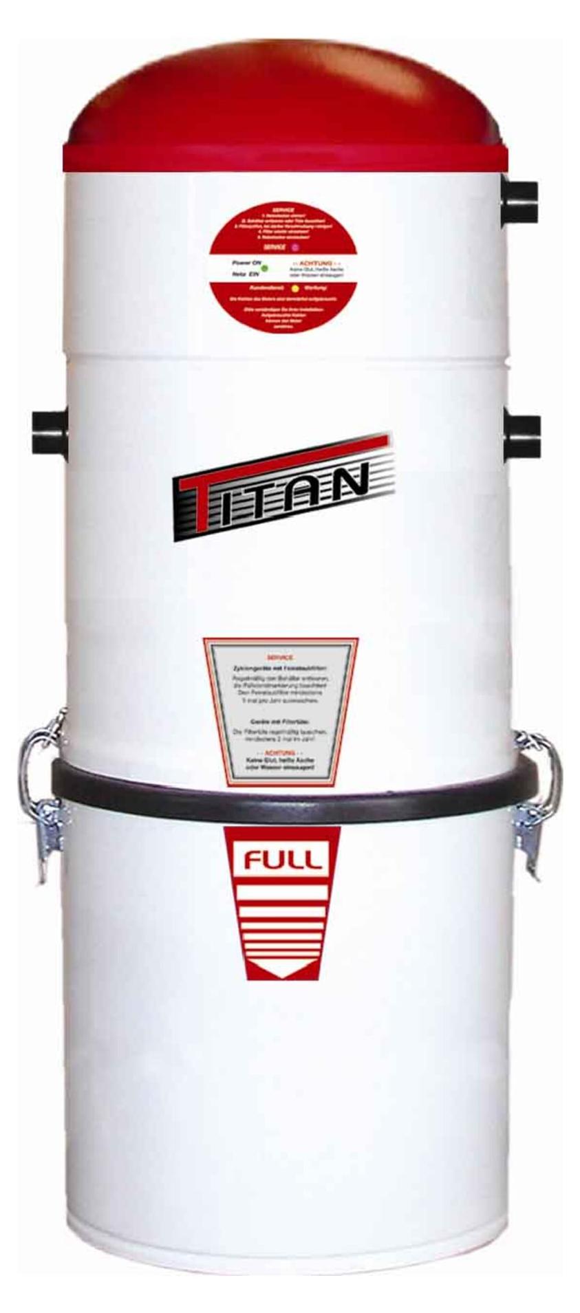Herz Zentralsauger CP-Titan Weiß/rot