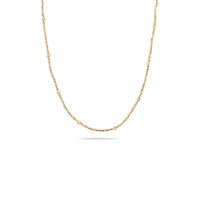 Kette ohne Anhänger ELLI "Halskette Herz Synthetischer Hämatit Gold 925 Sterling Silber vergoldet" Gr. 40, gold, Halsketten, Damen, Silber 925 (Sterlingsilber)