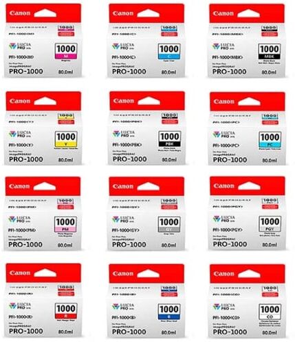 Canon Pack 12 Cartuchos PFI-1000