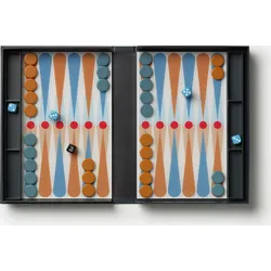 Classic Art of Backgammon Spiel, anthrazit