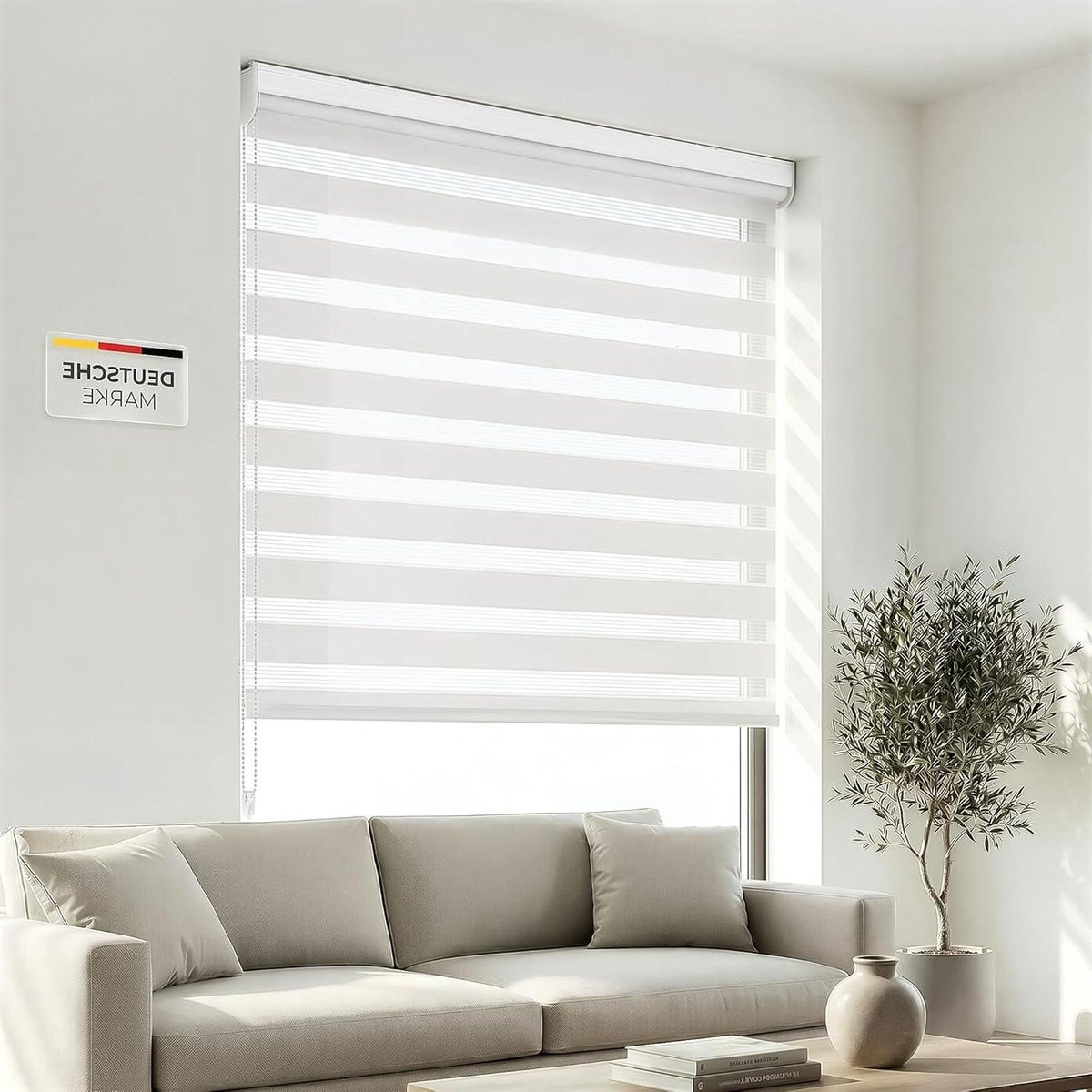 Dubbel Zebra rolgordijn voor zonwering en privacy - Day & Night model
