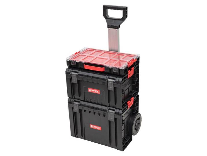Qbrick System PRO Set 2 Set de chariot à outils + PRO Cart 2.0 + PRO Toolbox 2.0 + PRO Organizer 100 450 x 390 x 690 mm 52 l IP54