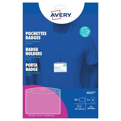 Avery Zweckform 4823 Naamplaatjes 90 x 60 mm - 20 stuks